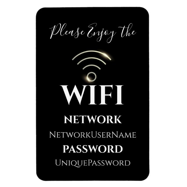 Elegant WiFi   Magnet (Vertikal)