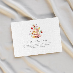Elegant WildblomAnpassningsbar Möhippa Tea Party Tilläggskort