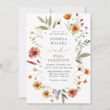 Elegant WildblomGreenery Bröllop