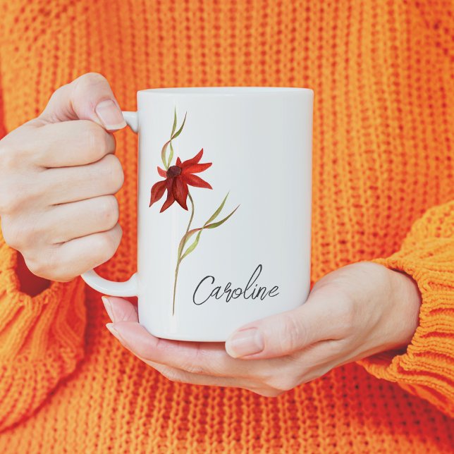 Elegant Wildblomma anpassad Kaffemugg (Skapare uppladdad)
