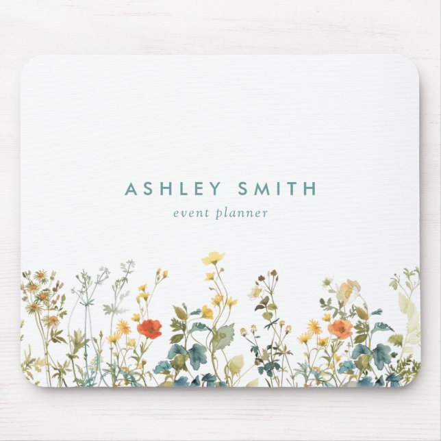 Elegant Wildblomma Fält Musmatta (Framsidan)