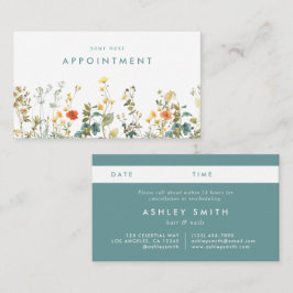 Elegant Wildblomma Fält Tidsbeställning Kort