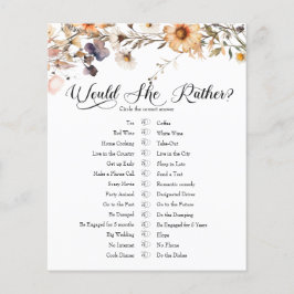 Elegant Wildblomma | Skulle hon hellre spela?