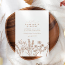 Elegant Wildblomma Terracotta Rehearsal Dinner