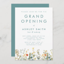 Elegant Wildblomme Fält Grand Open