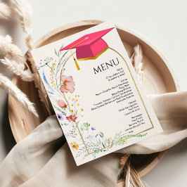 Elegant Wildblomme G arden Studenten middag Meny
