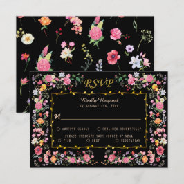 Elegant Wildblomme Meadow Vår Garden Wedding OSA Kort