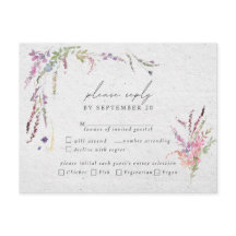 Elegant WildblomModern Bröllop Måltider OSA