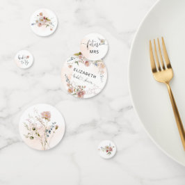 Elegant WildblomMöhippa Bord Confetti
