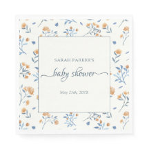 Elegant Wildblommor Boho Baby Shower