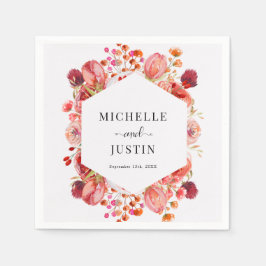 Elegant Wildblommor | Boho Blommigt Pappersservett