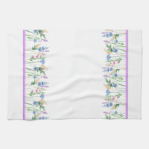 Elegant Wildblommor Kitchen Towel