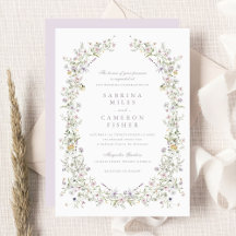 Elegant Wildblommor WAN Rosa Bröllop