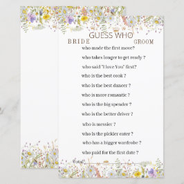 Elegant Wildbloms Blommigt Game Papprare Lakan