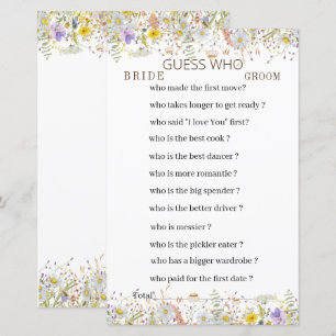 Elegant Wildbloms Blommigt Game Papprare Lakan