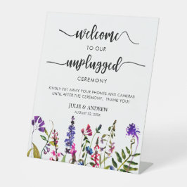 Elegant Wildbloms ej ansluten bröllop-ceremoni