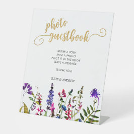 Elegant Wildbloms fotogästbook