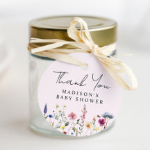 Elegant Wildbloms Rosa Baby Shower Tack