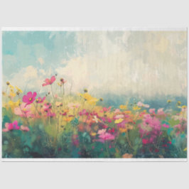 Elegant Wildblomsimpressionist Decoupage