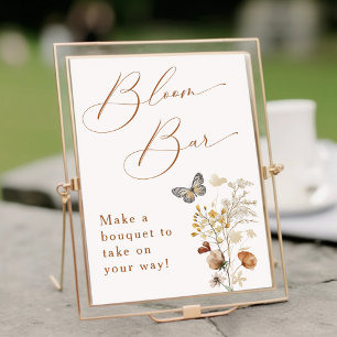 Elegant Wildblomsterbabyskor Bloom Pub Poster