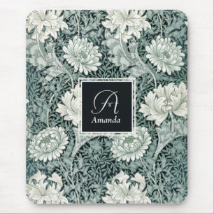 Elegant William Morris Anemone med Monogram Musmatta