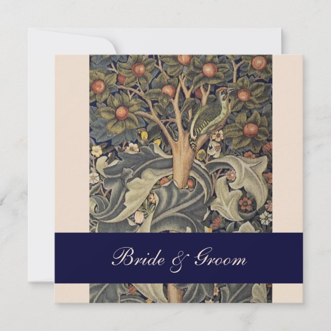 Elegant William Morris bröllopsinbjudningar Inbjudningar (Framsida)