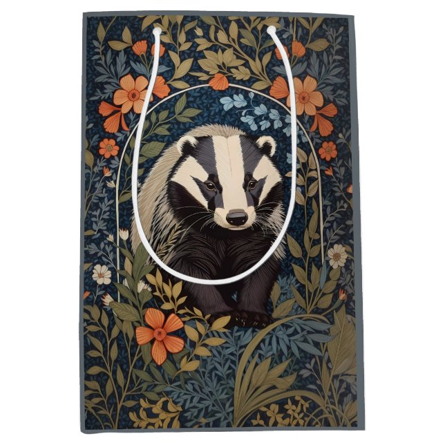 Elegant William Morris Inspired Badger (Framsidan)