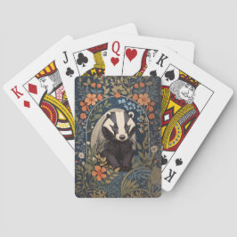 Elegant William Morris Inspired Badger Casinokort