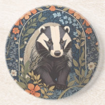 Elegant William Morris Inspired Badger