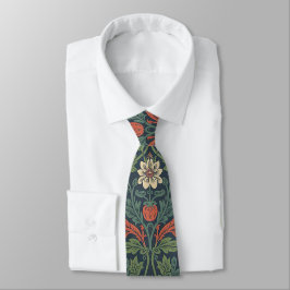Elegant William Morris Jordgubbsblommönster Slips