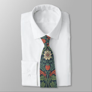 Elegant William Morris Jordgubbsblommönster Slips