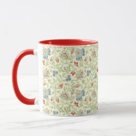Elegant William Morris Renaissance Blommigt Mugg