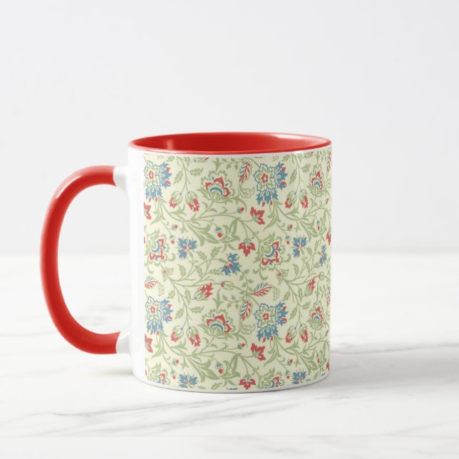 Elegant William Morris Renaissance Blommigt Mugg (Vänster)