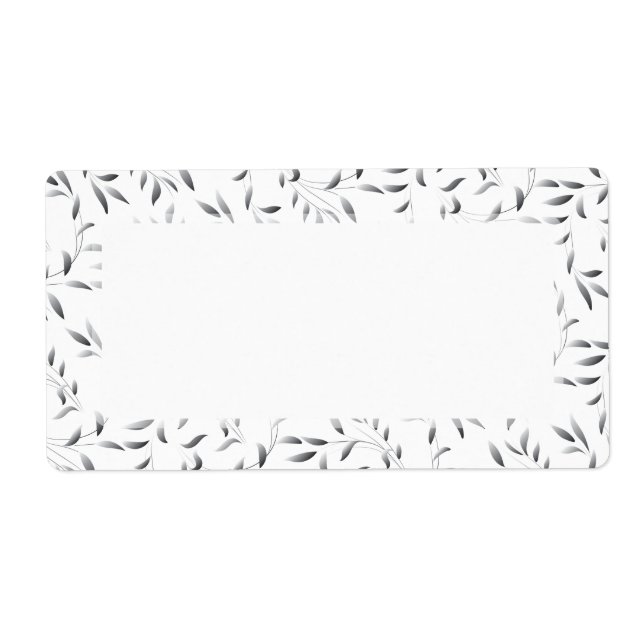 Elegant Willow Löv Mönster Fraktsedel (Framsidan)