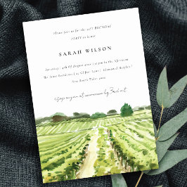 Elegant Winery Vineyard varje år, födelsedagen Inb Tack Kort
