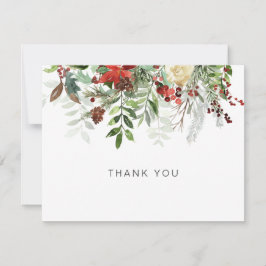 Elegant Winter Blommigt Beauty Tackkort Cards Tack Kort