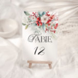 Elegant Winter Blommigt Bröllop Bordsnummer<br><div class="desc">Bordsnumret elegant Winter Blommigt Bröllop. Matchande objekt är tillgängliga.</div>