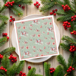 Elegant Winter Blommigt Red and Grönt Möhippa Pappersservett<br><div class="desc">Elegant Winter Blommigt Red and Grönt Möhippa Napkins. Matchande objekt är tillgängliga.</div>