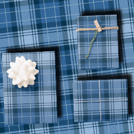 Elegant Winter Blue Tartan Plaid Gender-Neutral