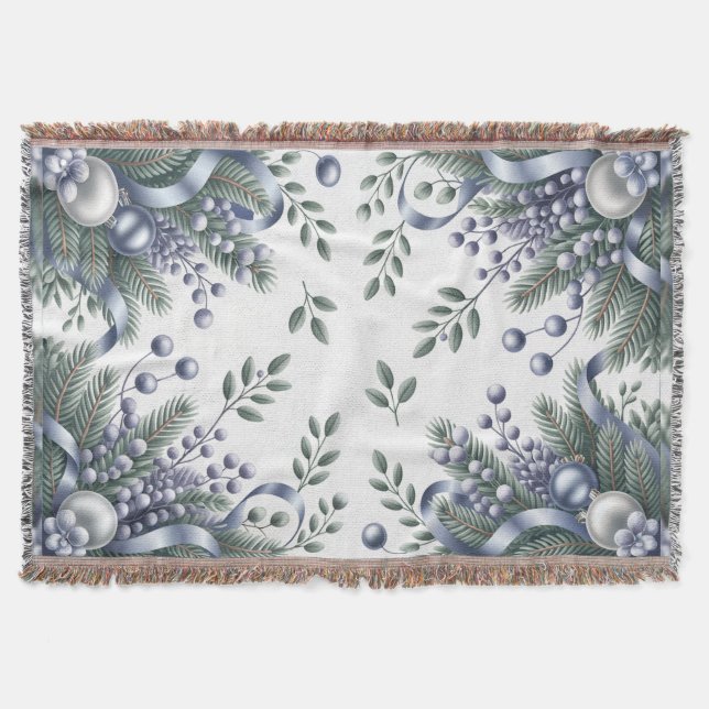 Elegant Winter Cheer Filt (Framsidan)