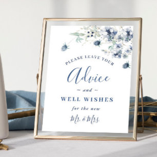 Elegant Winter Foliage Advice & Önskemål Bröllop Poster