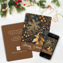 Elegant Winter Foliage God jul Corporate