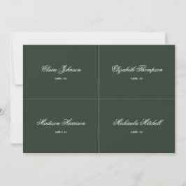 Elegant Winter Forest Bröllop Place Card DIY Inbjudningar