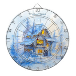 Elegant Winter Forest Corporate-Helgdag Darttavla