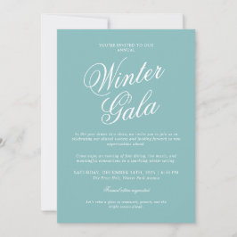 Elegant Winter Gala Invitation Formal Holiday Inbjudningar