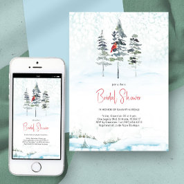 Elegant Winter Gräs-Möhippan Jul Inbjudningar