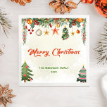 Elegant Winter Greenery God jul Napkins Pappersservett<br><div class="desc">Elegant Winter Greenery God jul Napkins</div>