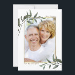 Elegant Winter Greenery jul Helgdag Photo Julkort<br><div class="desc">Elegant Watercolor Winter Greenery jul Photo Card med elegant grenar och en faux guld foil ram kring ditt eget foto. Det är enkelt att anpassa texten så att den blir en riktig personlig.</div>