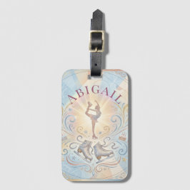 Elegant Winter Ice Skating Birthday  Bagagebricka