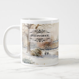 Elegant Winter Kensington Gardens London Mugg Jumbo Mugg